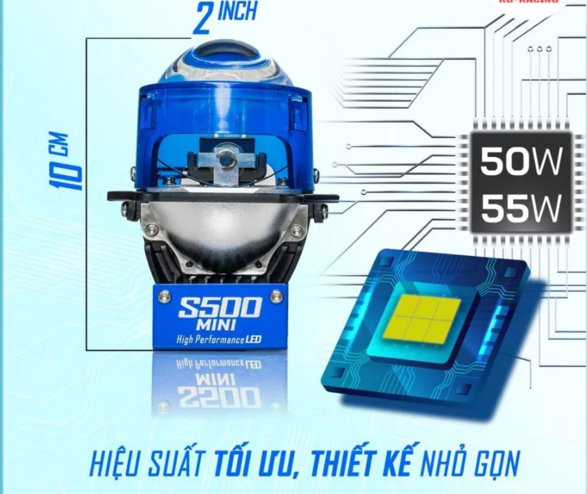 Đèn Bi Cầu Kenzo S500 Mini Cho Winner V1