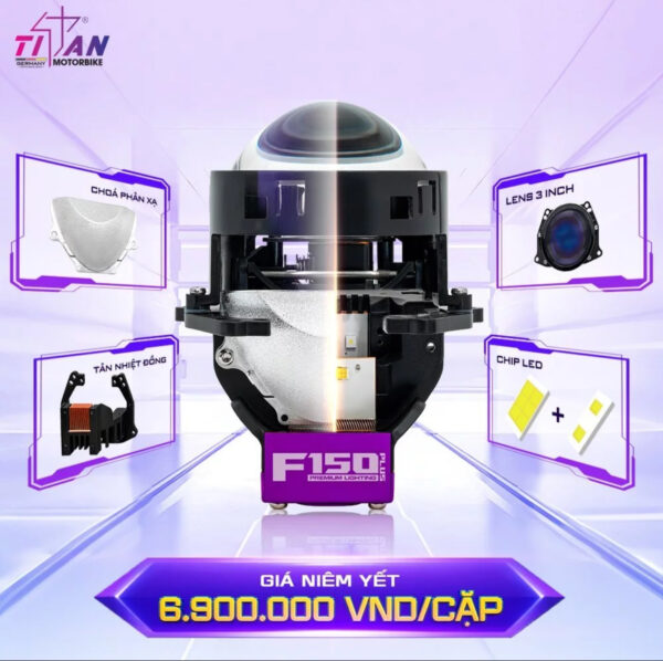 đèn bi cầu titan f150 plus