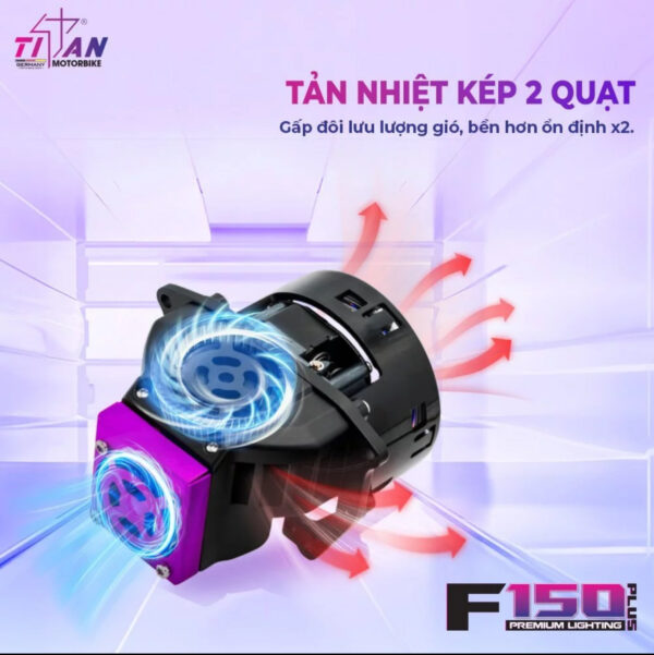 đèn bi cầu titan f150 plus