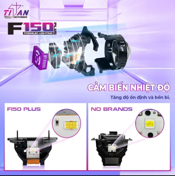 đèn bi cầu titan f150 plus