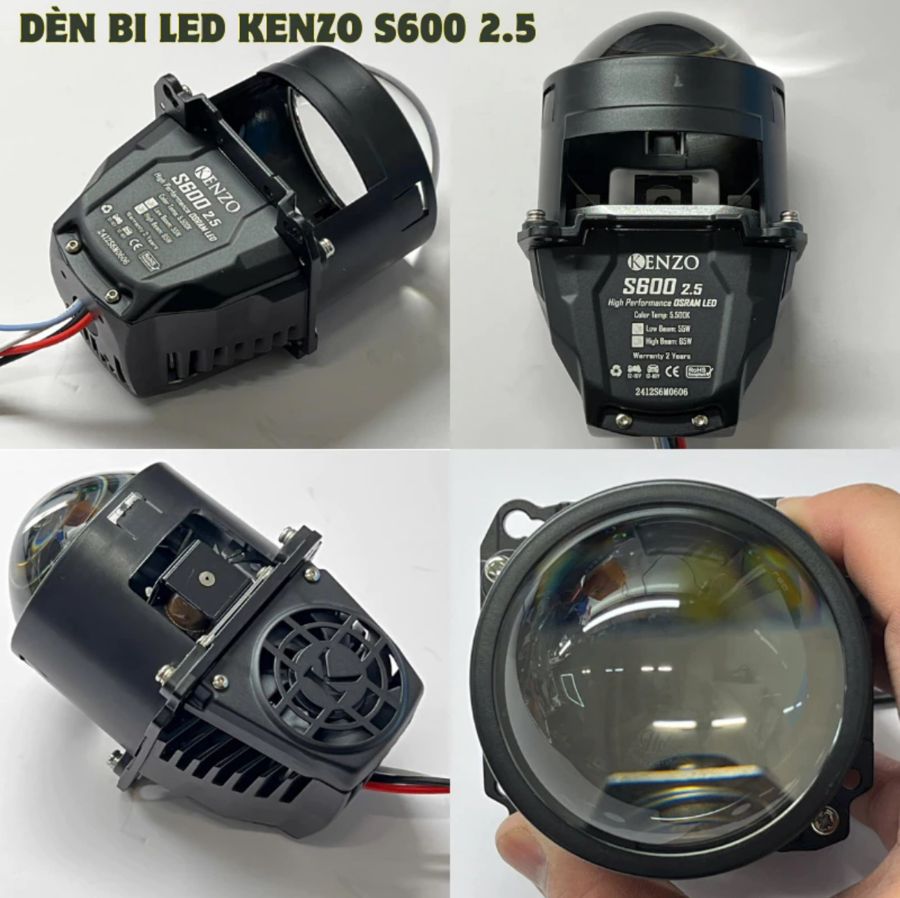 đèn bi cầu kenzo s600 2.5