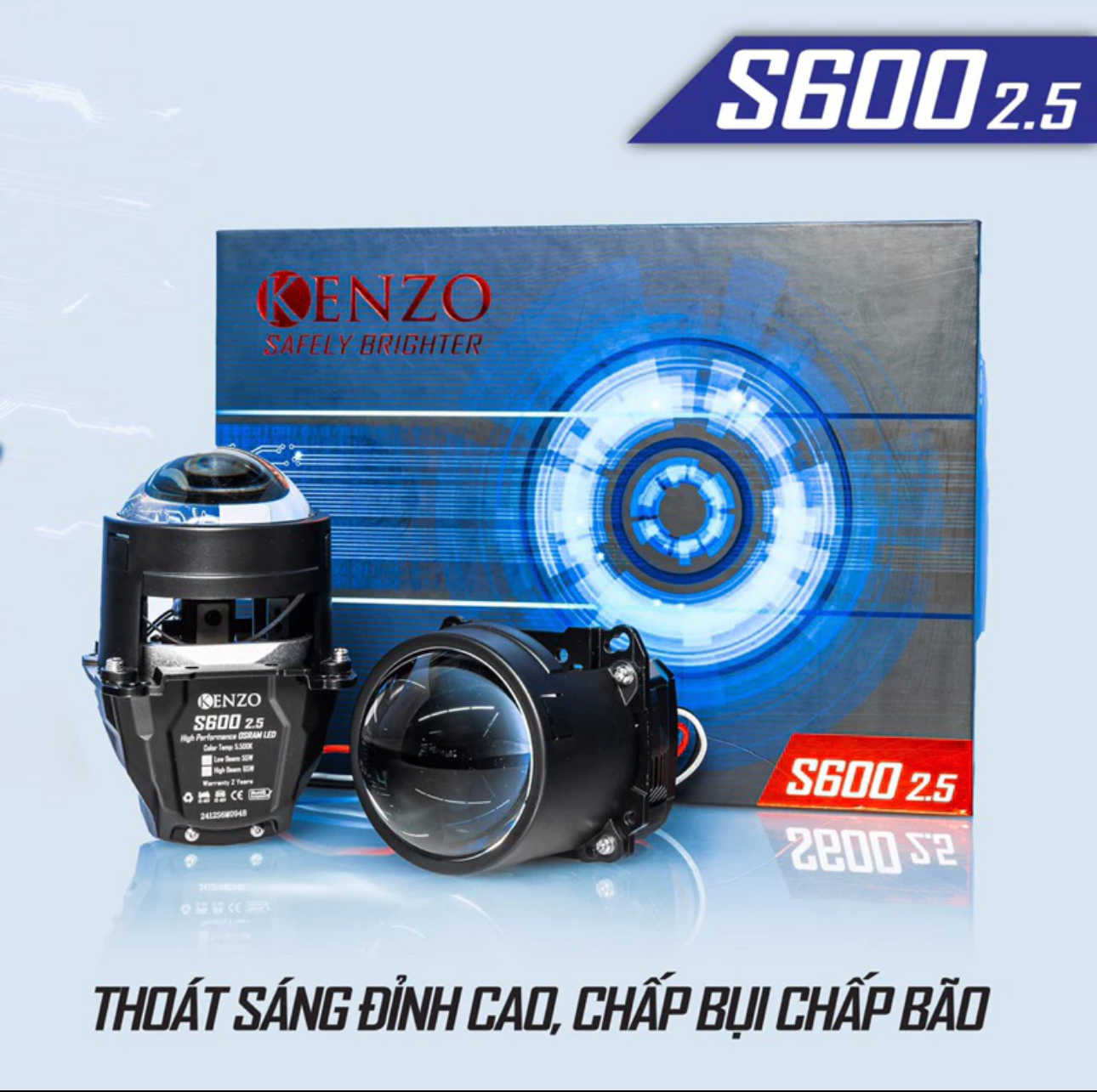đèn bi cầu kenzo s600 2.5