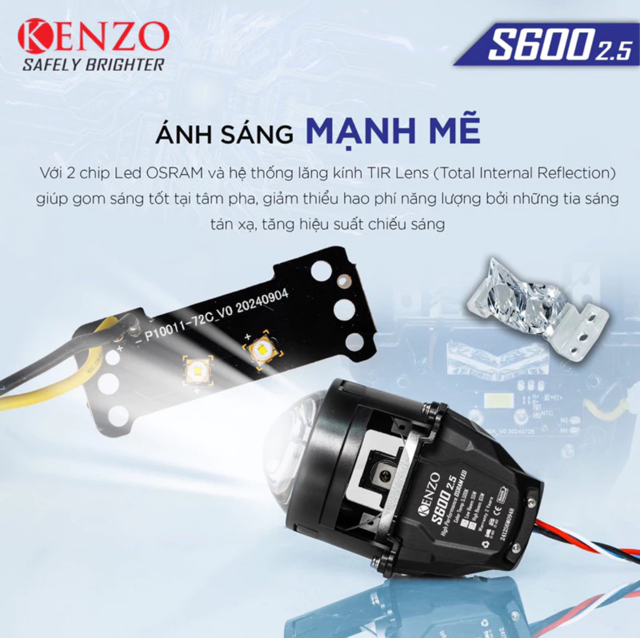 đèn bi cầu kenzo s600 2.5