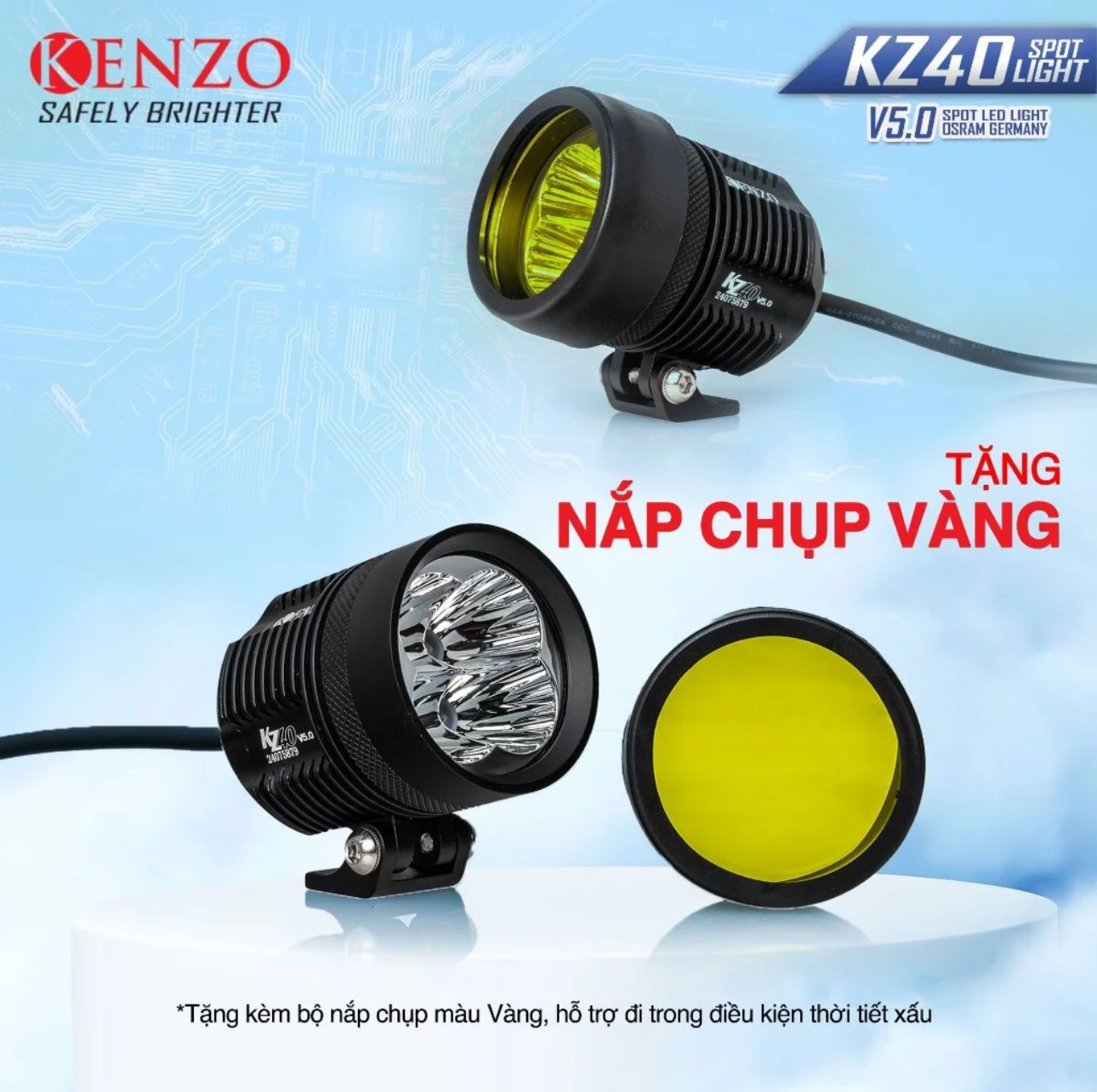 Đèn Trợ Sáng Kenzo KZ40 V5