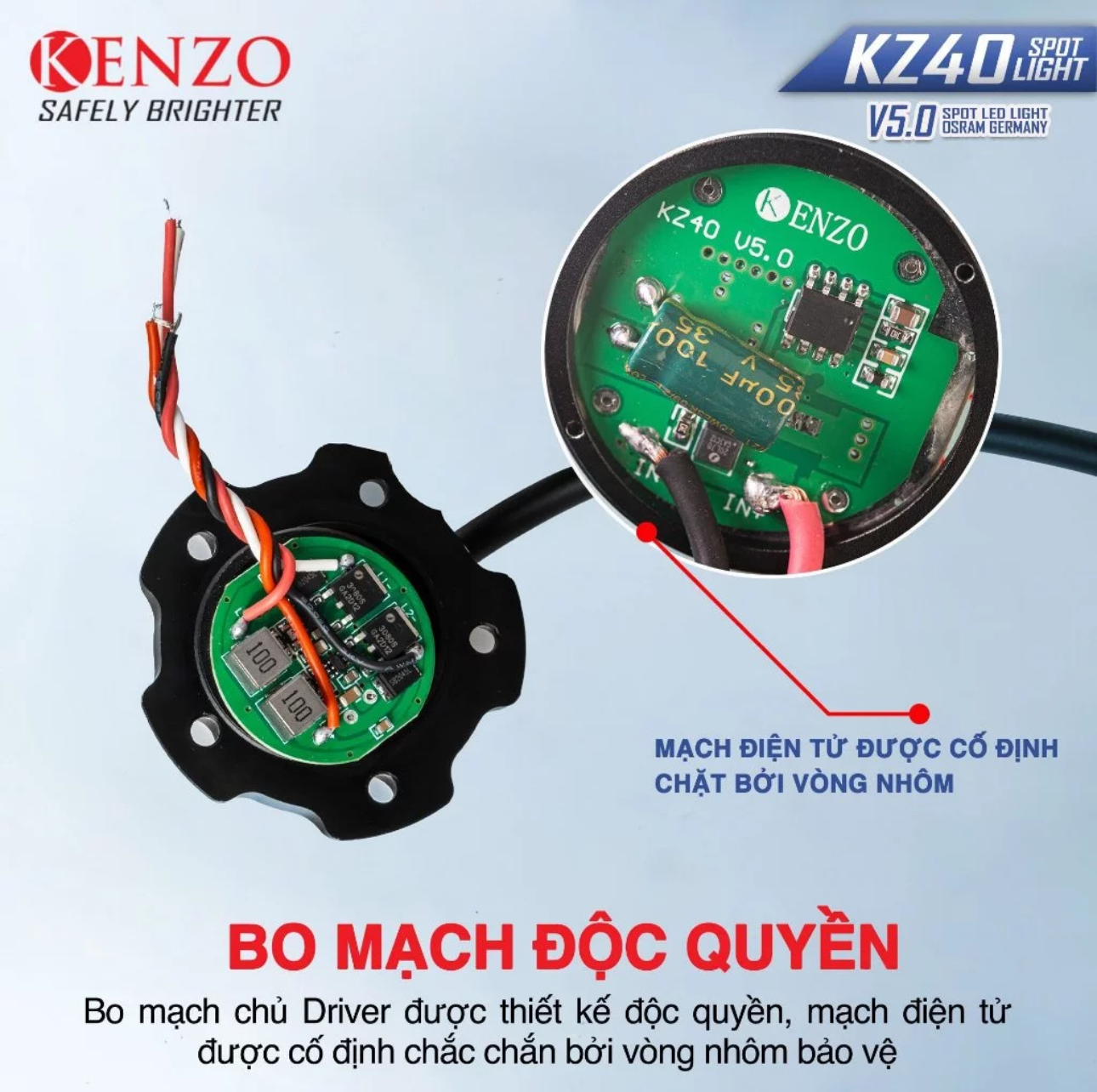 Đèn Trợ Sáng Kenzo KZ40 V5