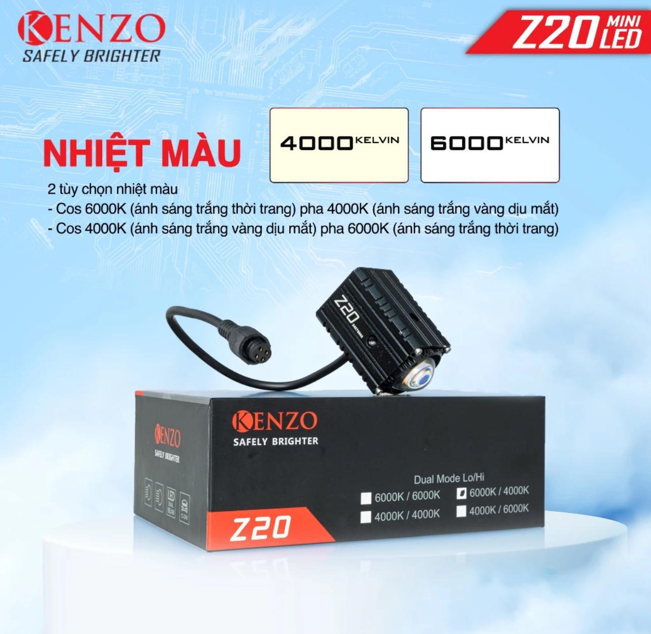 Đèn Trợ Sáng Mini Kenzo Z20