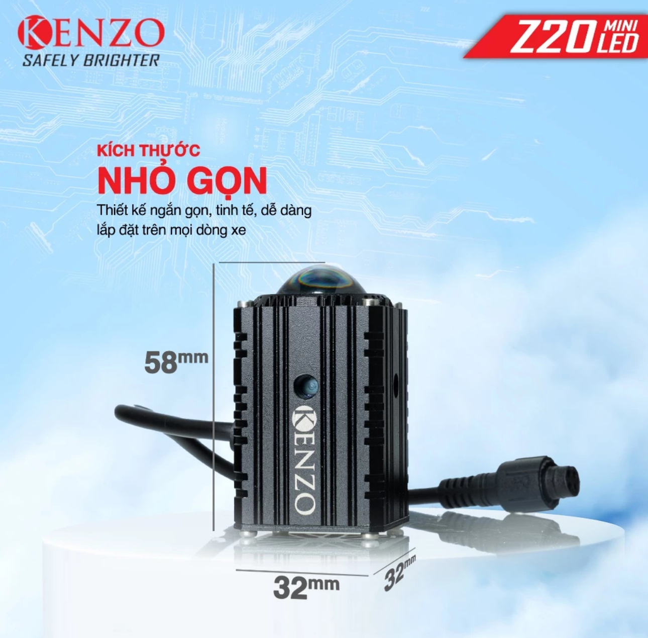 Đèn Trợ Sáng Mini Kenzo Z20