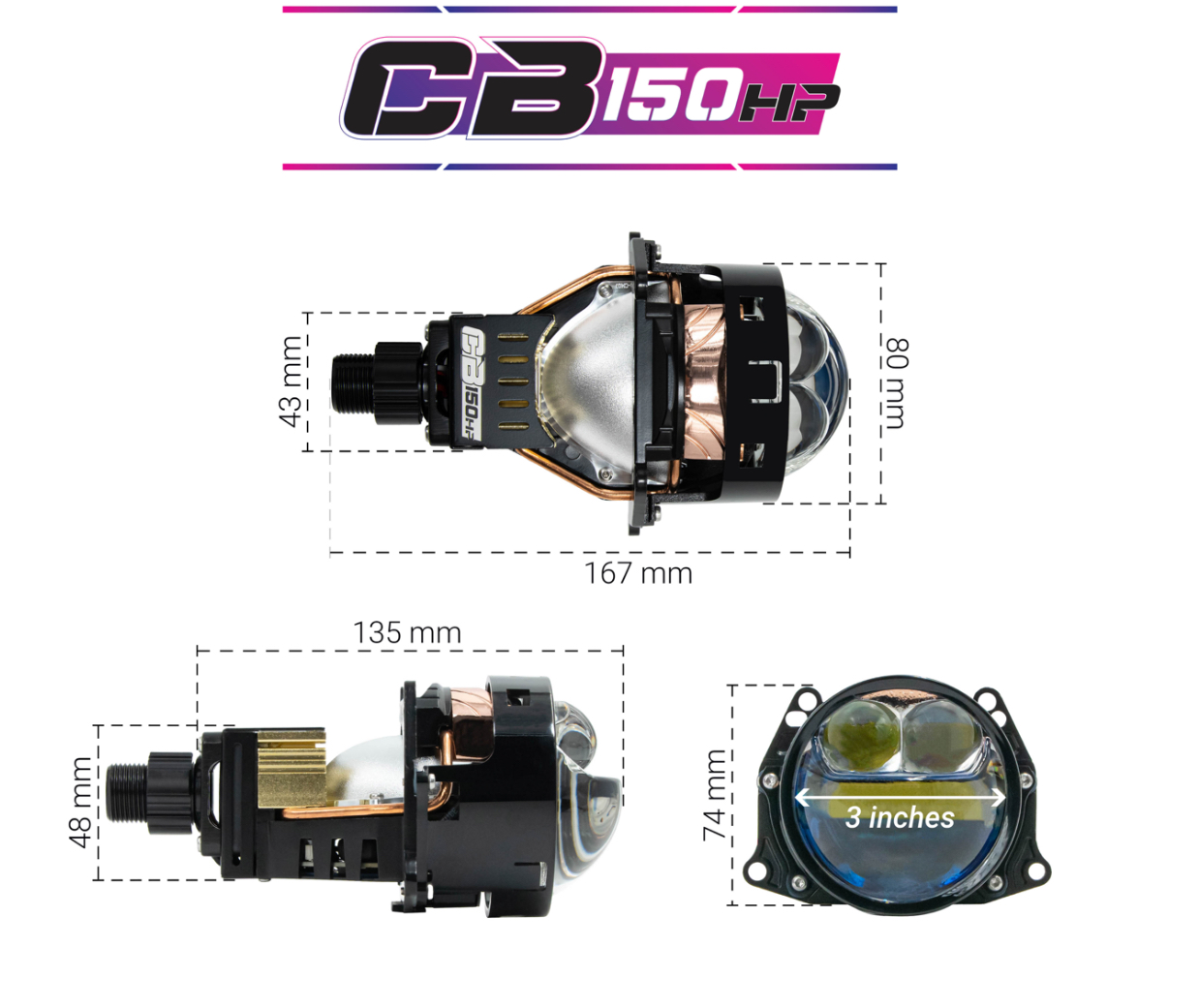 Đèn Bi Cầu Vario 125 - 150 ( CB150 HP )