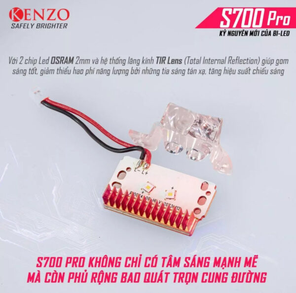 Đèn Bi Cầu Vario 125 - 150 ( Kenzo S700 Pro )
