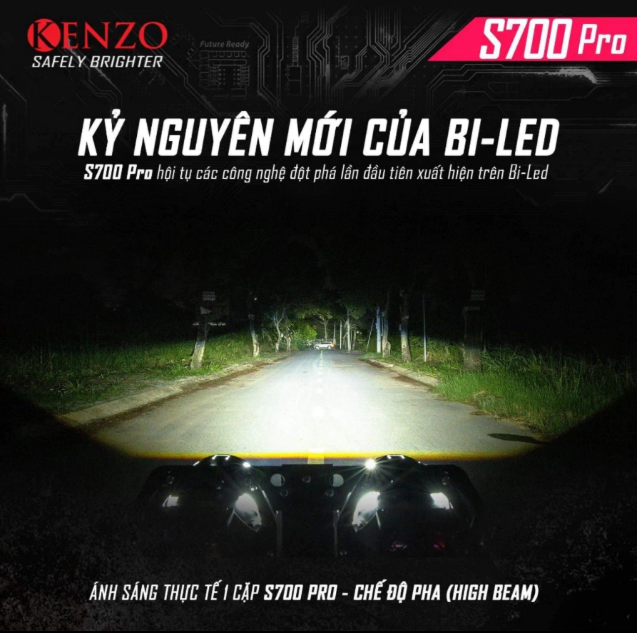 Đèn Bi Cầu Vario 125 - 150 ( Kenzo S700 Pro )