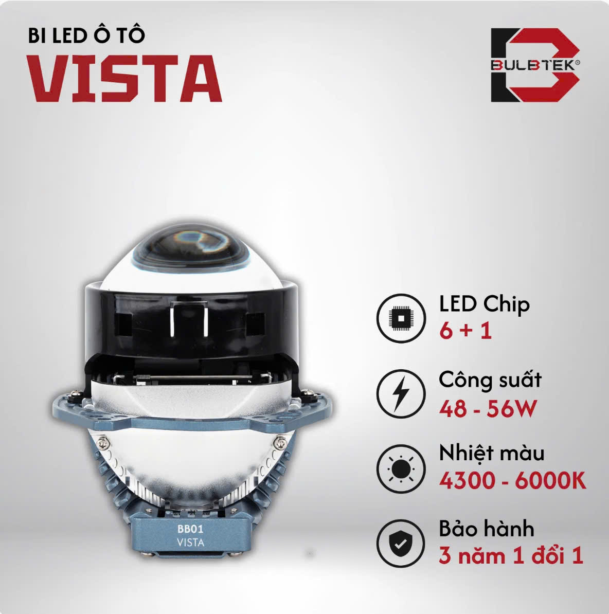 Đèn Bi Cầu Vario 160 ( Bulbtek Vista )